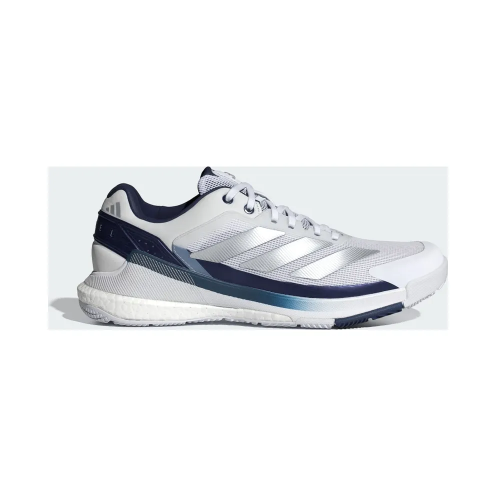 Adidas Crazyquick BOOST Padel Cloud White / Silver Metallic / Dark Blue (JR2124)