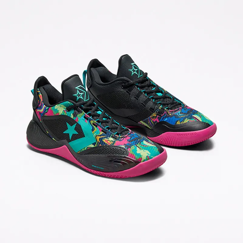 Converse All Star BB Shift Ox Black Pink Teal (A00406C)