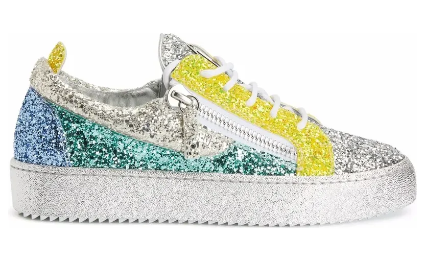 Giuseppe Zanotti Gail sneakers met glitter – Grijs (RS20015001)