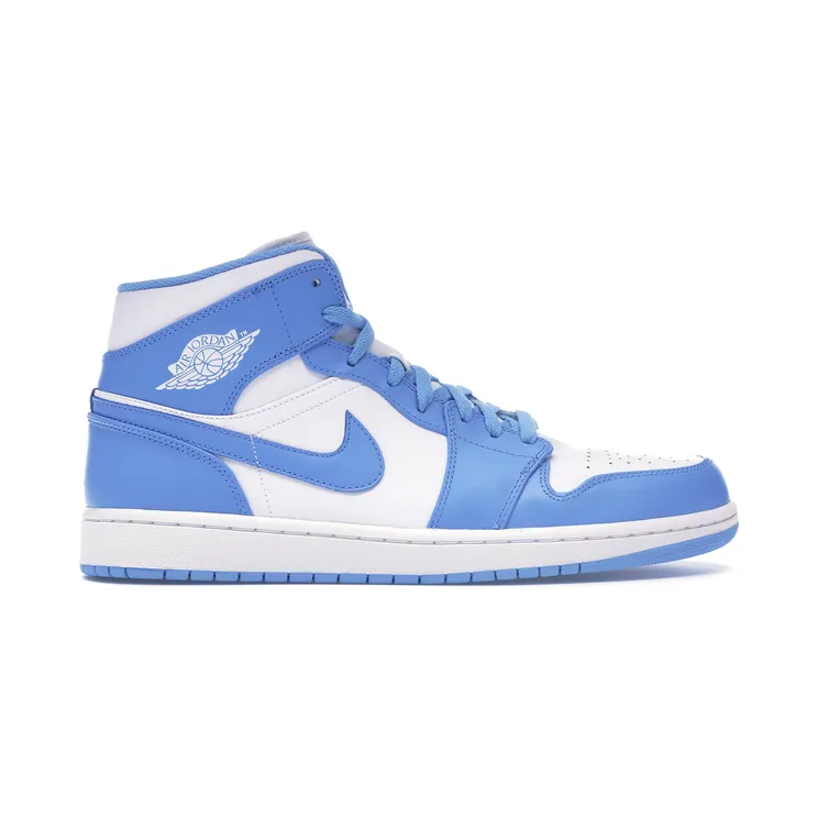 Air Jordan 1 Mid White University Blue (554724-106)