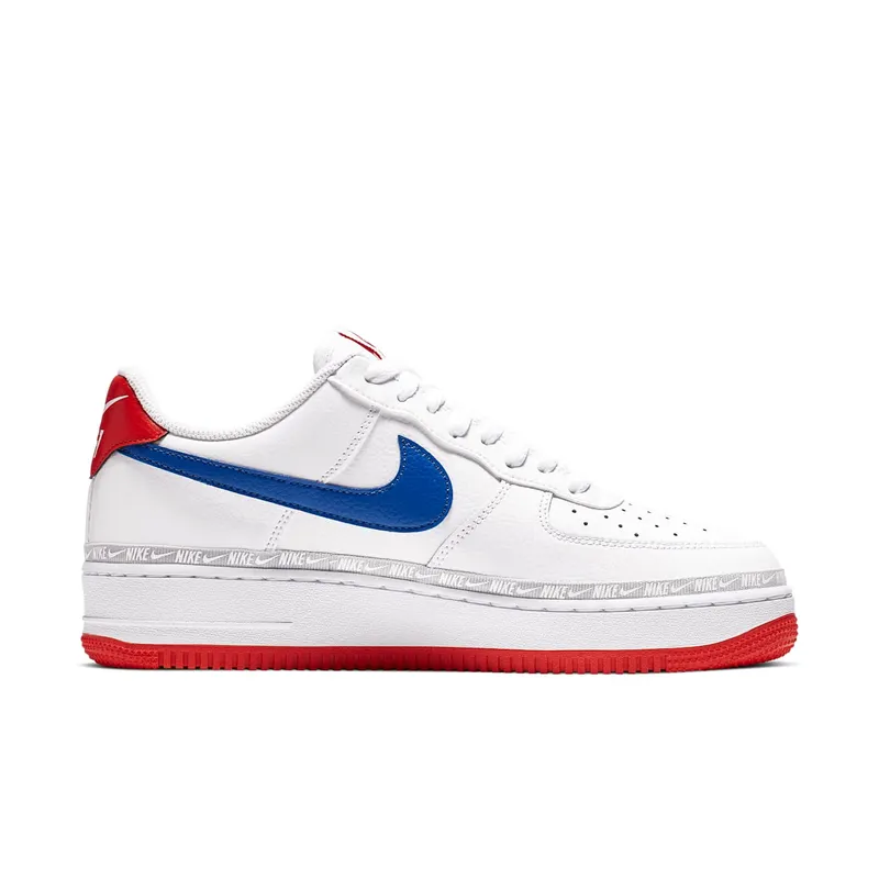 Nike Air Force 1 Low Overbranding White Red Blue White/Habanero Red-Game Royal (CD7339-100)