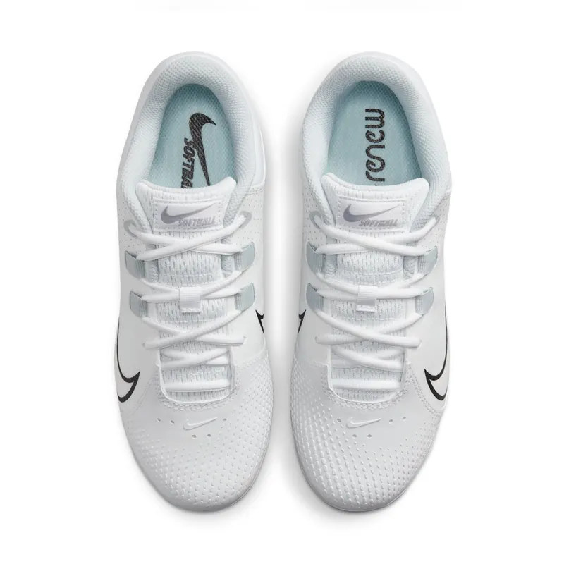 Nike Hyperdiamond 4 Pro Softball Cleats “WHITE BLACK” (CZ5920-102)