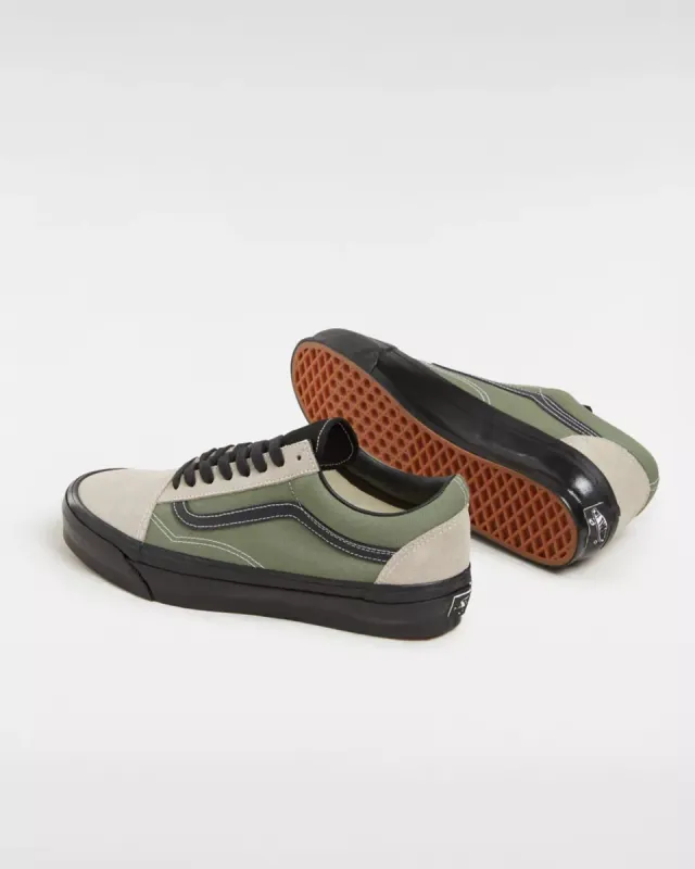 Vans Old Skool – “Aluminum Grey Olive Green” (VN000CQDCL3)