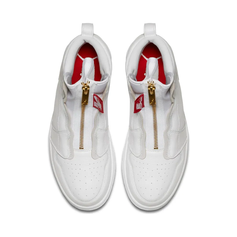 Jordan 1 Retro High Zip White (W) White/White-University Red (AQ3742-116)