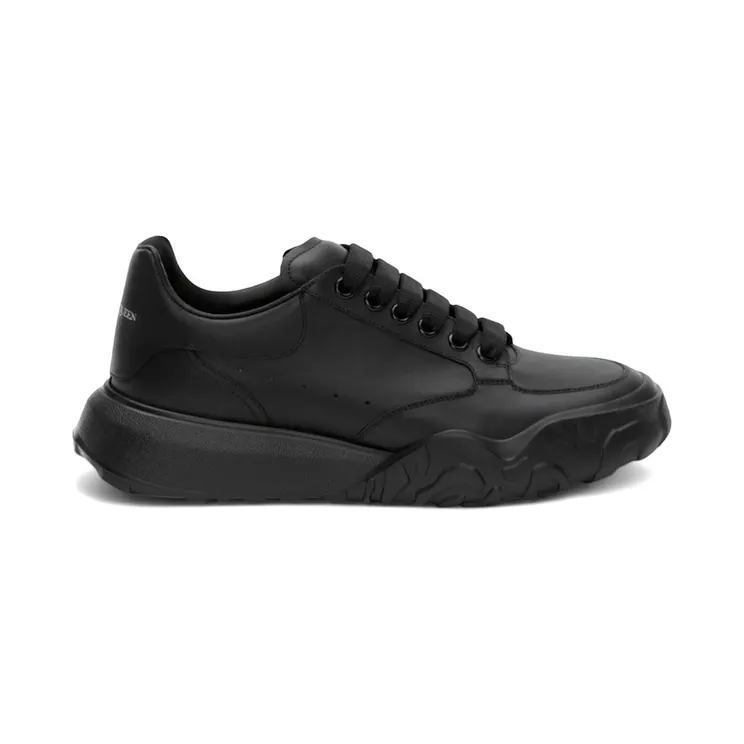 Alexander McQueen Oversized Court Trainer Triple Black (633915 WIA98 1000)