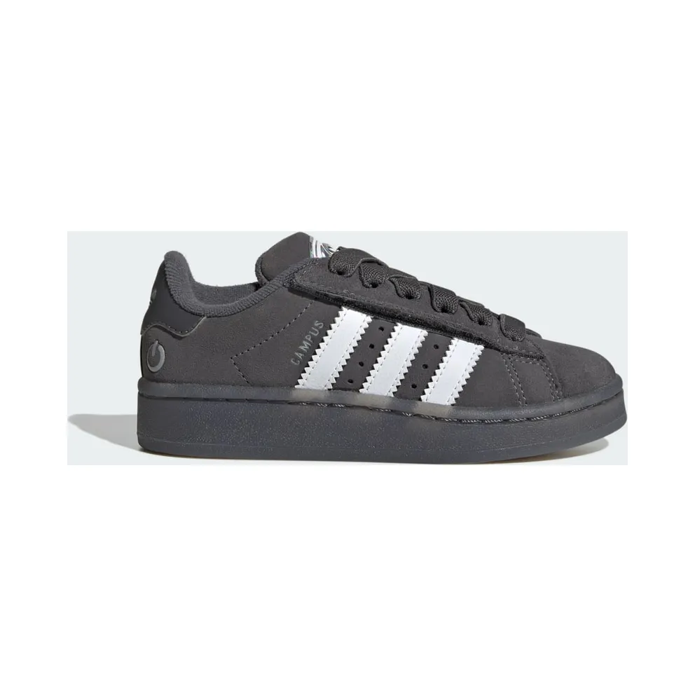 Adidas Campus 00s Led Lights Comfort Closure Elastic Lace Kids Grey Five / Cloud White / Grey Two (JS1281)