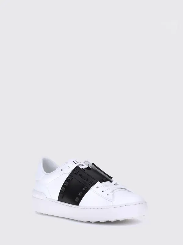 Valentino garavani Rockstud Untitled Sneakers in Smooth Leather with Studs White (S0A01LTUA01)