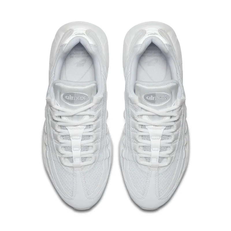 Nike Air Max 95 Triple White 2017 (W) White/White-Pure Platinum (307960-104)