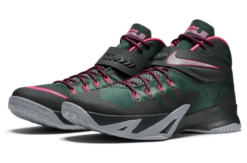 LeBron Soldier 8 Mineral Slate/Seaweed-Magnet Grey-Hyper Punch (653641-363)