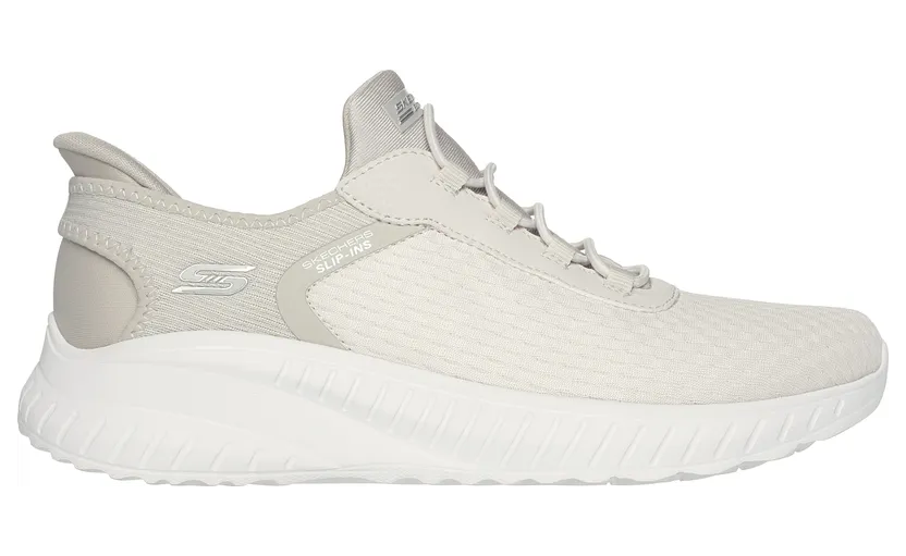 Skechers Slip-ins: BOBS Sport Squad Chaos – Gebroken Wit – “Wit” (117504 OFWT)