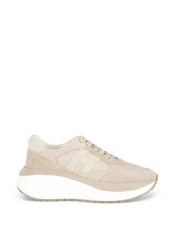 Hogan Sneakers met logo – Beige (HXW7140GA40N1M)