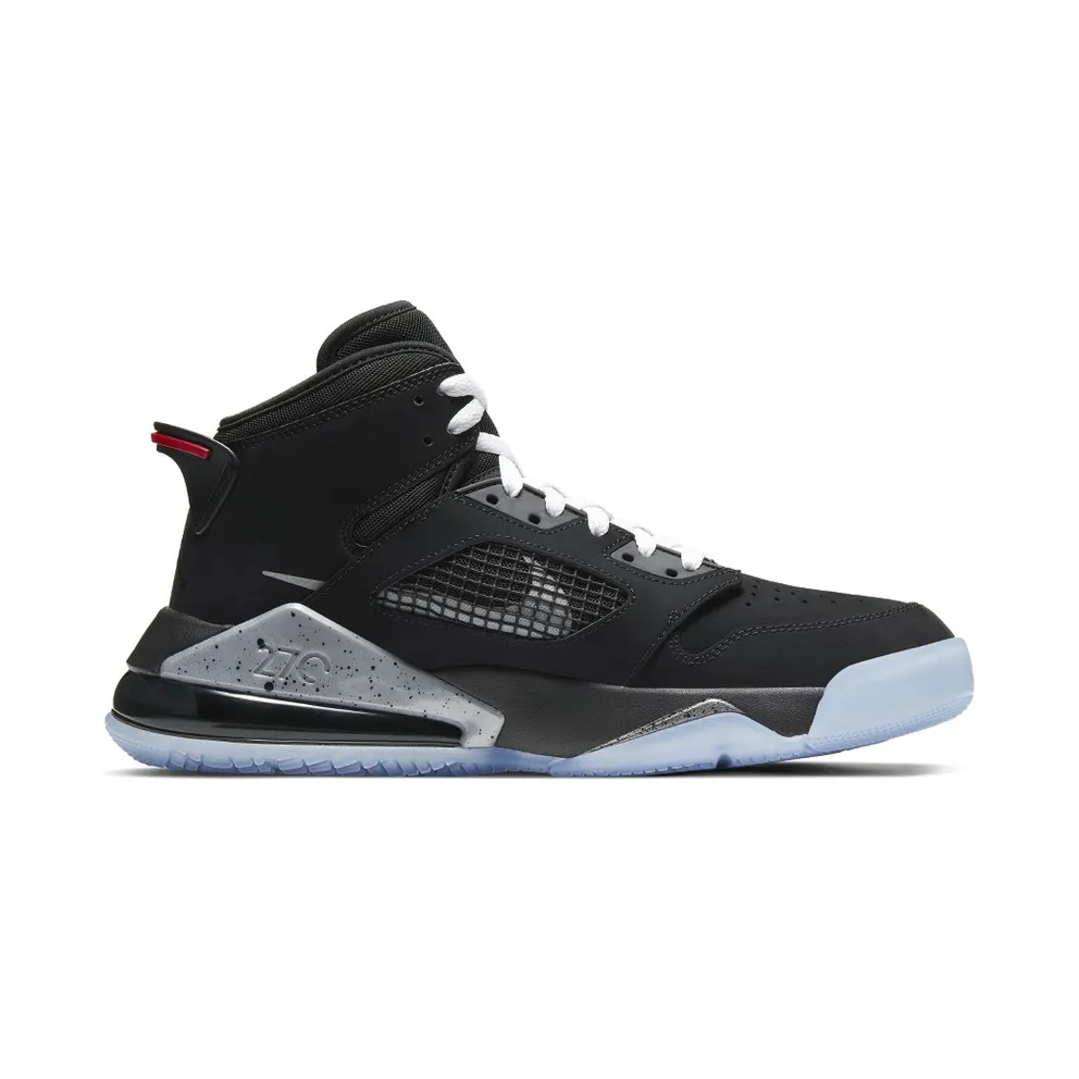 Jordan Mars 270 Black Metallic Silver Black/Metallic Silver-Fire Red-White-Black (CD7070-010)