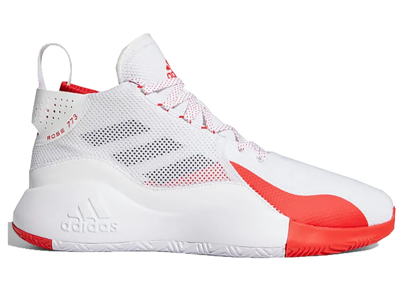 adidas D Rose 773 Cloud White Vivid Red