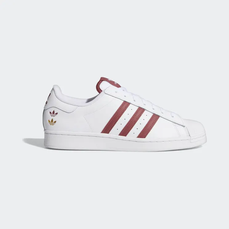 adidas Superstar Cloud White / Burgundy / Gold Foil (GY0976)