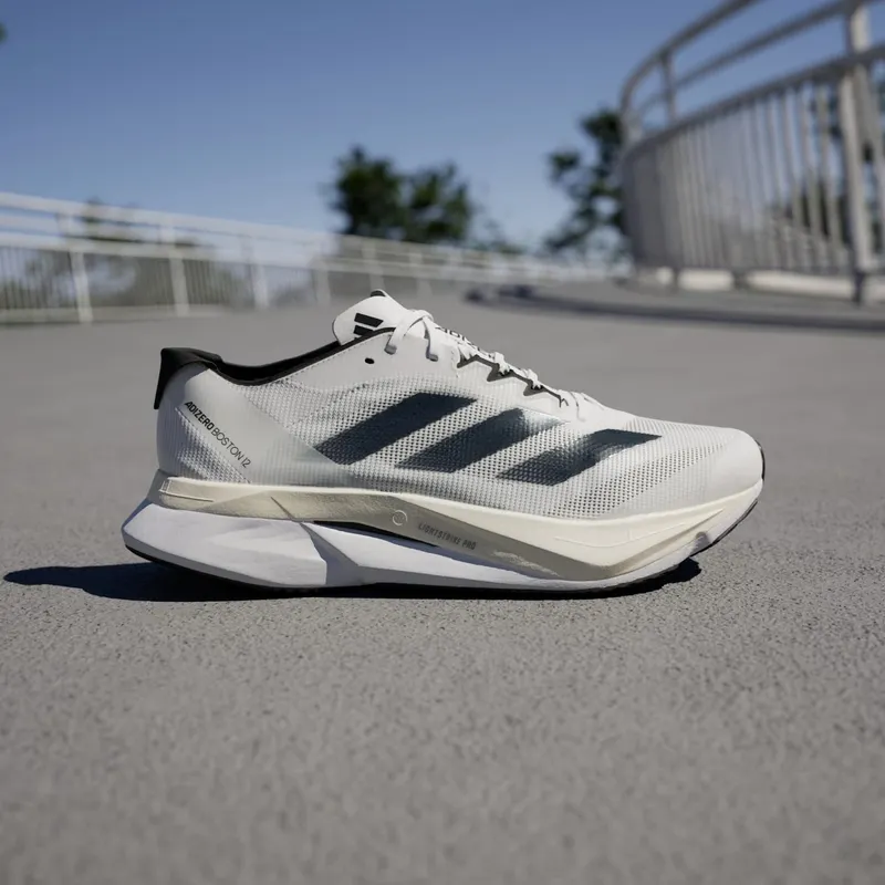 adidas Adizero Boston 12 Cloud White Core Black Night Metallic (ID4236)