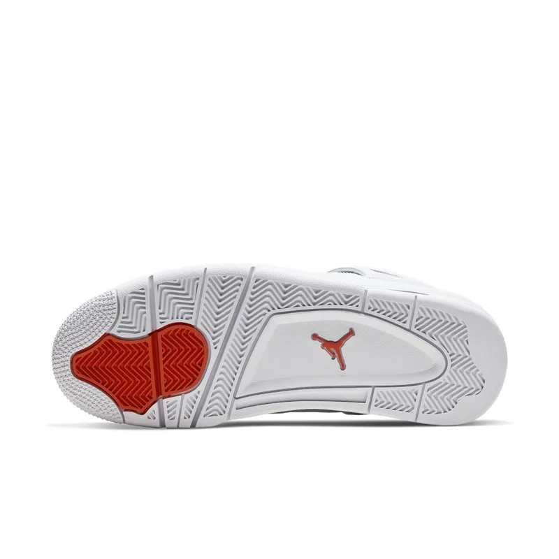 Jordan 4 Retro Metallic Orange White/Metallic Silver-Team Orange (CT8527-118)