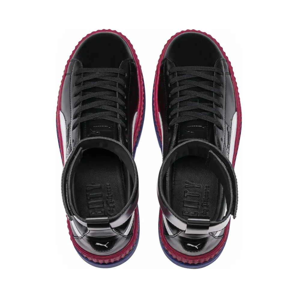 Puma Ankle Strap Rihanna Fenty Black (W) Puma Black/Puma White-Redbud-Clematis (366264-01)