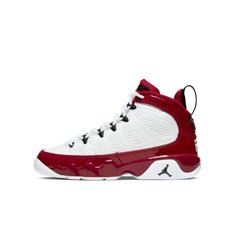 Jordan 9 Retro White Gym Red (GS) White/Black-Gym Red (302359-160)