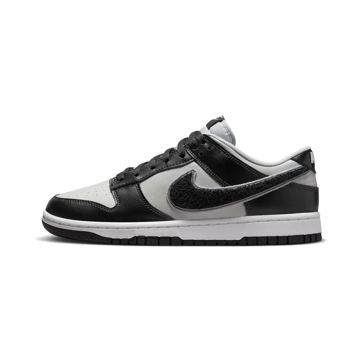 Nike Dunk Low Chenille Swoosh “Grey Fog / Wolf Grey / Iron Grey / Black” (DQ7683-001)
