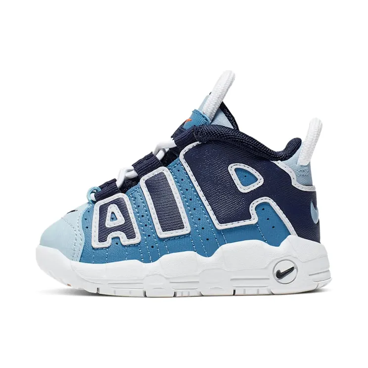 Nike Air More Uptempo Denim (TD) “Aegean Storm / Total Orange / Light Armoury Blue / Blackened Blue” (CK0825-404)