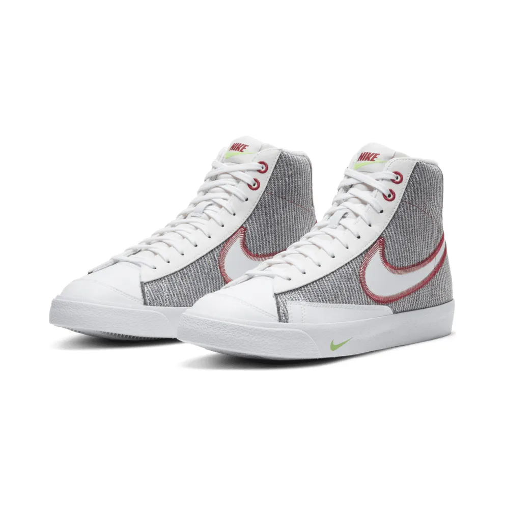 Nike Blazer Mid ’77 Recycled White Grey/Sport Red/Electric Green (CW5838-022)