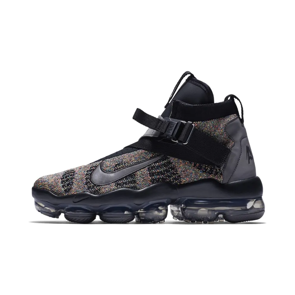 Nike VaporMax Premier Flyknit Black Multi-Color Black/Signal Blue-Green Strike (AO3241-003)