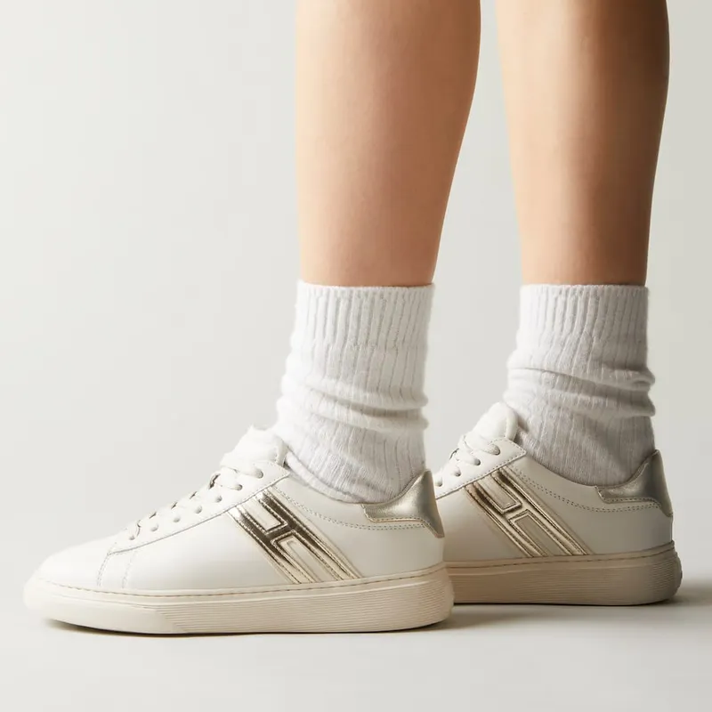 Sneakers Hogan H365 Ivory Gold (HXW3650J310RNP0RU6) (6)