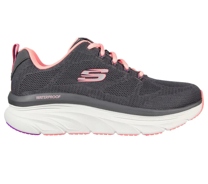 Skechers Relaxed Fit: D’Lux Walker – Get Oasis – Houtskool / Coral – “Grey” (149810 CCCL)