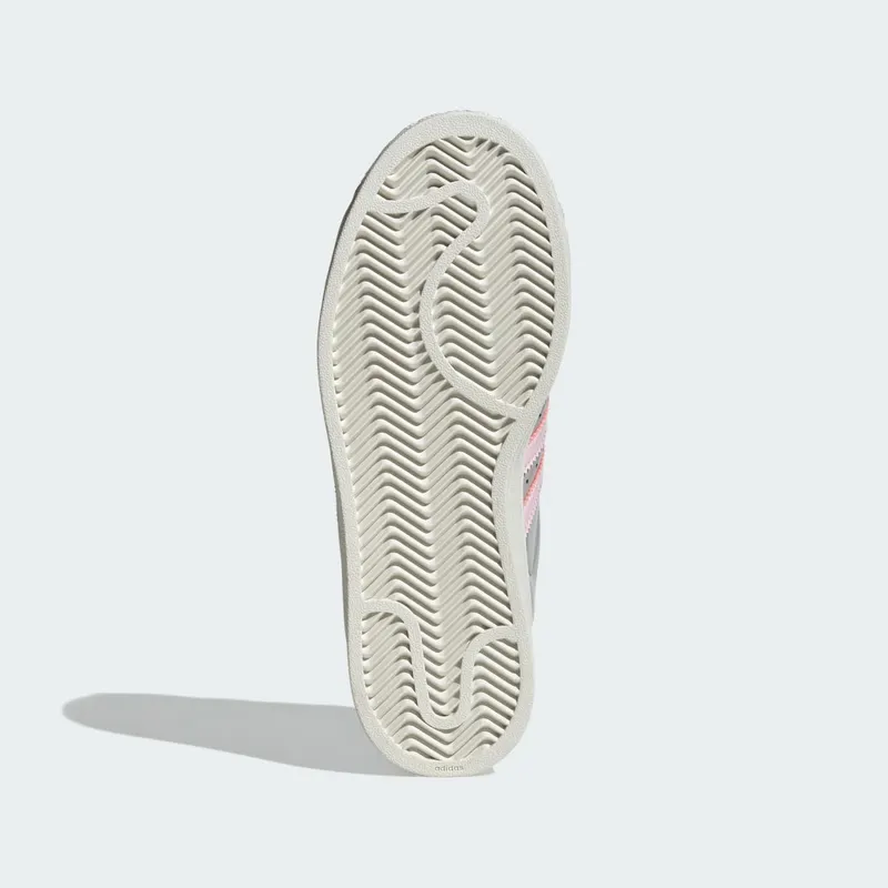 Adidas SUPERSTAR SHOES Grey Two / Clear Pink / Off White (KI8052)