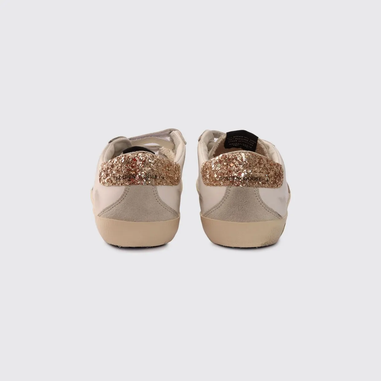 Golden goose Boy’s Old School Leather Sneakers with Hook-and-Loop Fastening White (GYF00177F00804110593) (2)