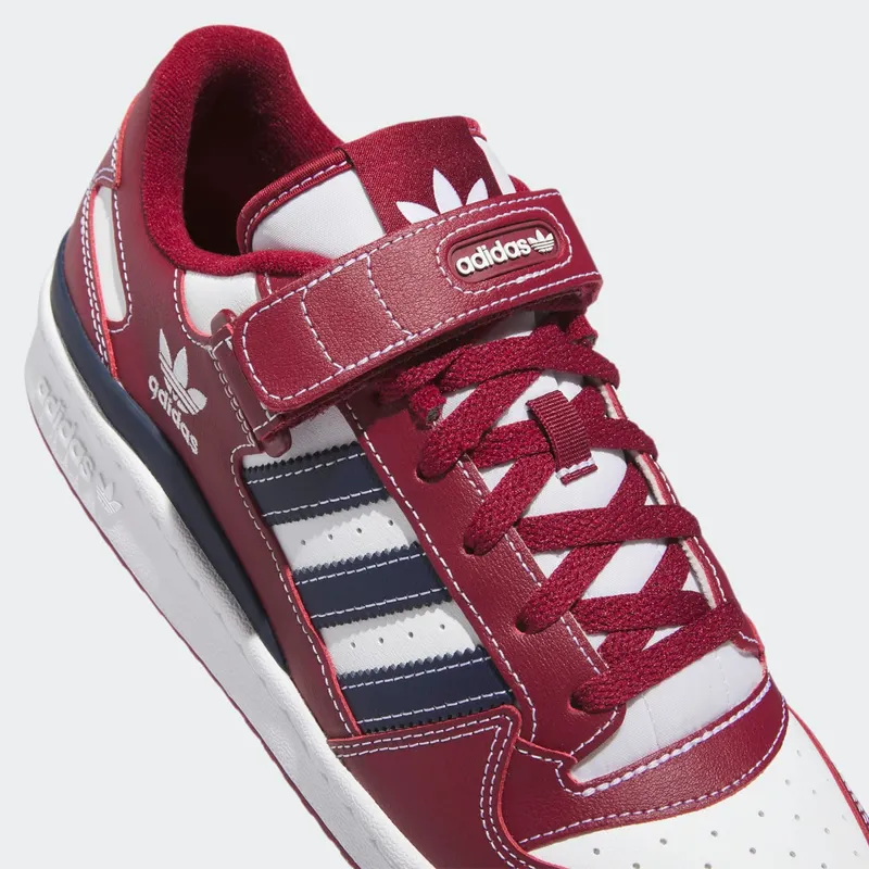 adidas Forum Low Team Collegiate Burgundy Cloud White Collegiate Navy (H03811)