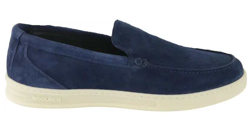 Woolrich Double Ut Slip.On Moccasin Blue