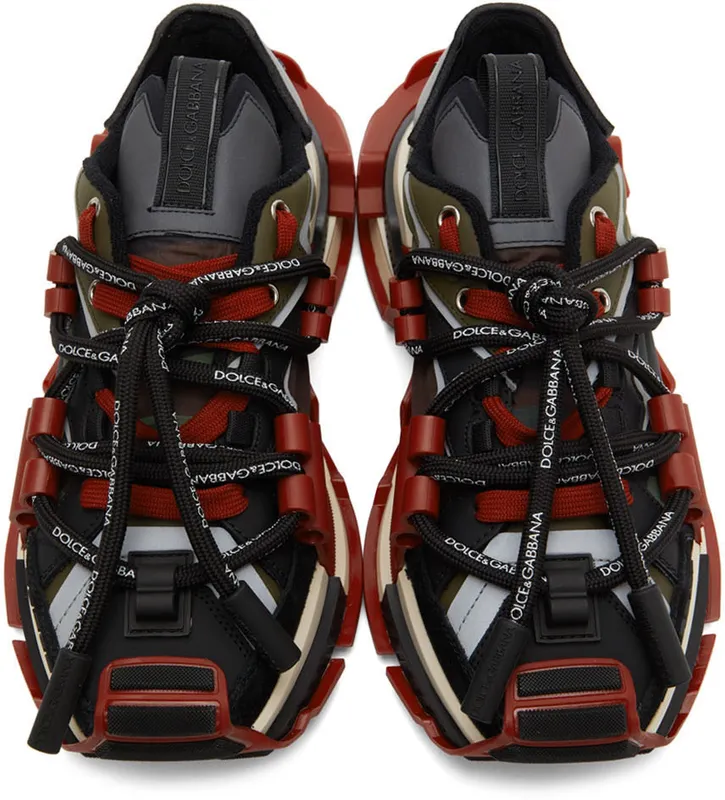Dolce & Gabbana Red & Green Militare Space (CS1963 AQ717)