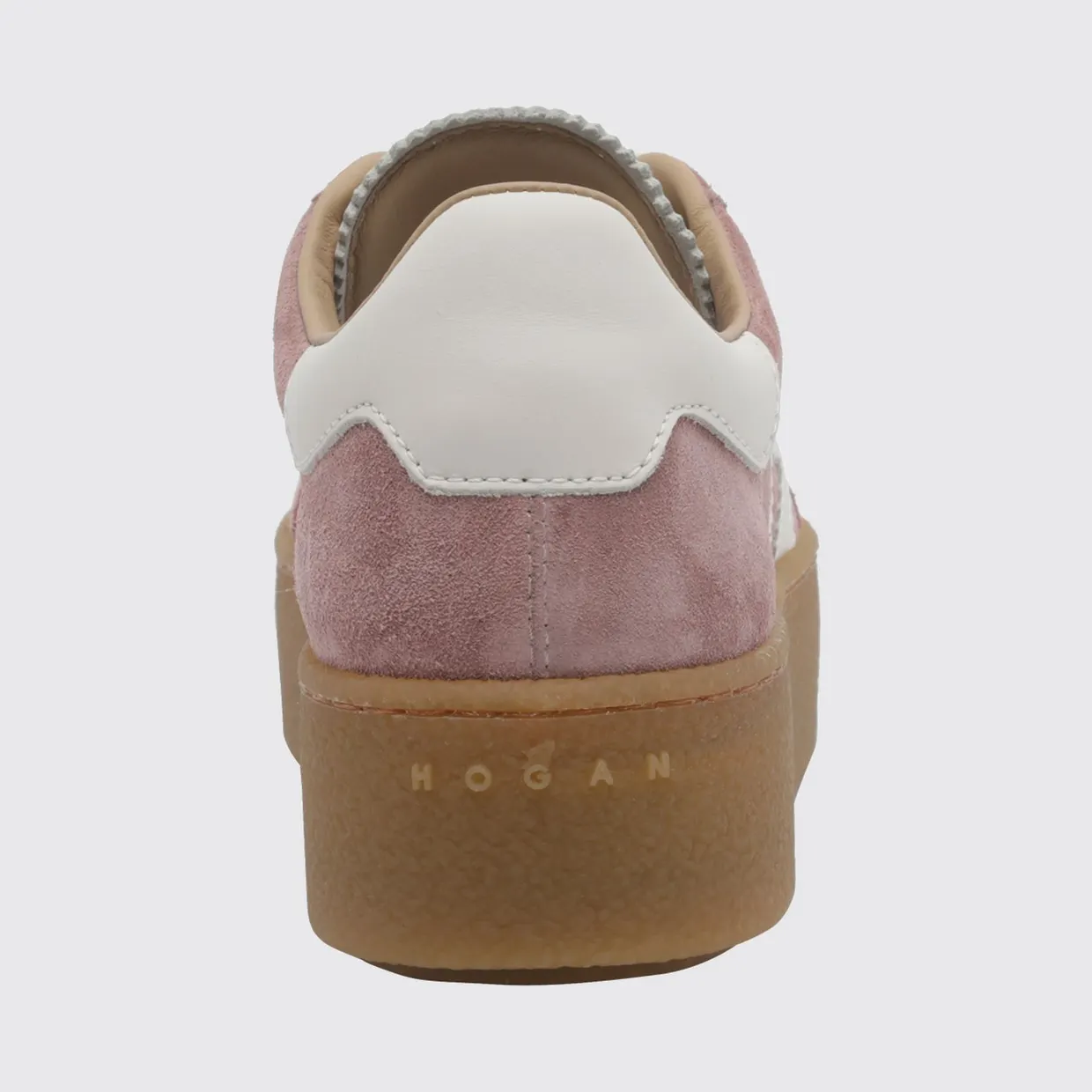 Hogan Cool H698 Platform Sneakers in Suede Leather with H Logo Pink (HXW6980FB60UL60R1B) (3)