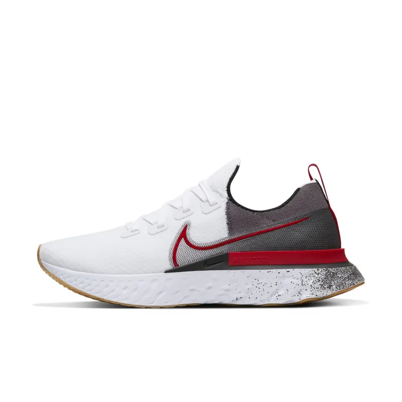 Nike React Infinity Run Flyknit White Light Brown White/Black/Gum Light Brown (CW5245-100)