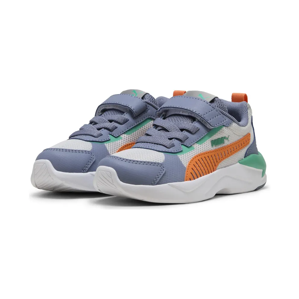 Puma X-Ray 3 “Feather Gray / Melon Glow / Gray Sky / Vibrant Green” (401494_08)