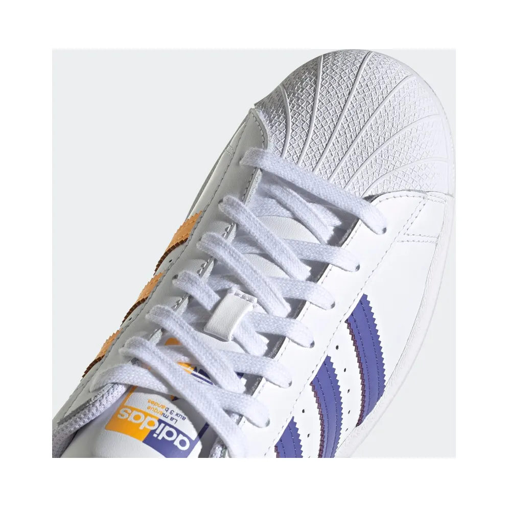 adidas Superstar Cloud White / Purple / Gold Metallic (FX5529)