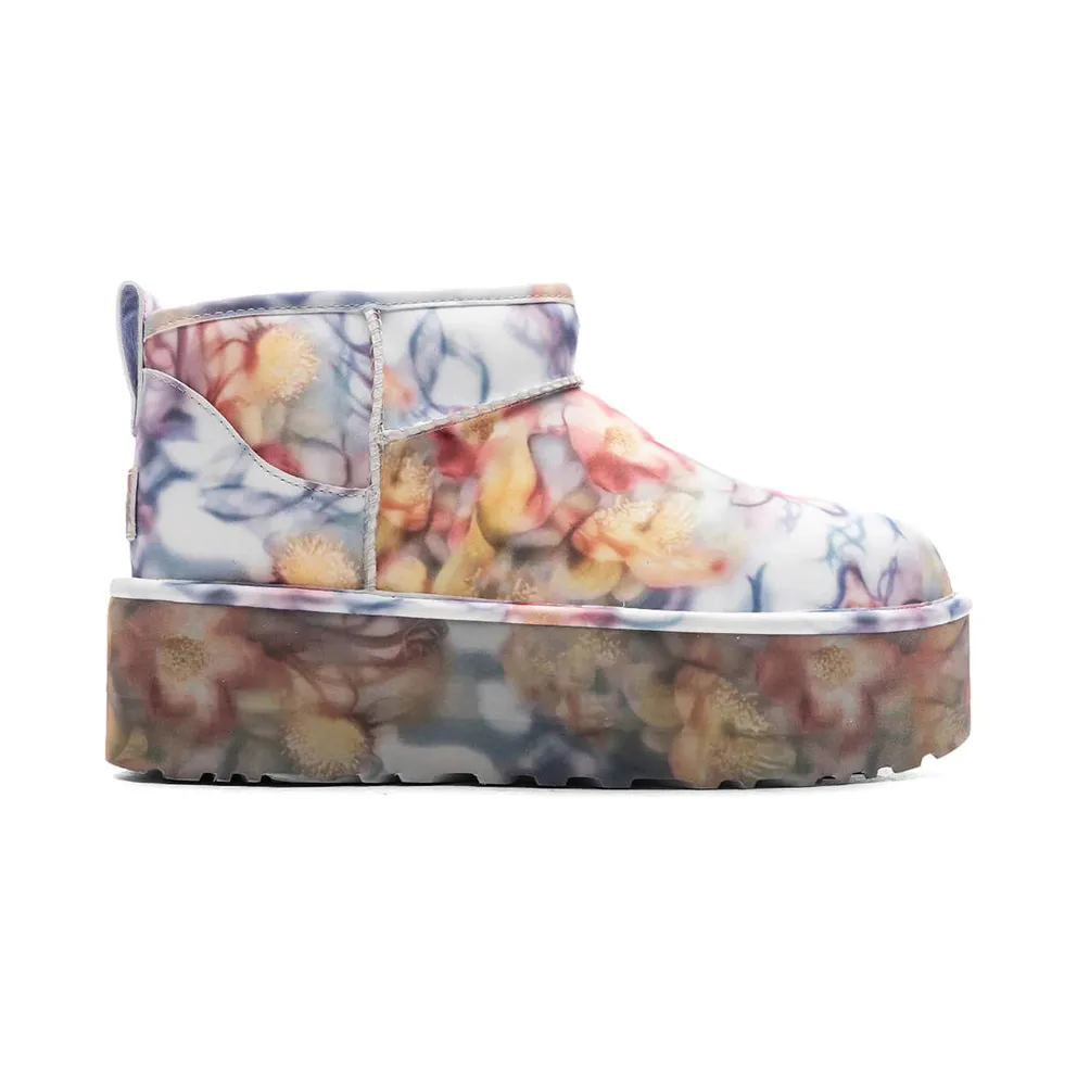 Ugg Classic Ultra Mini light blue floral (1170171-LLF)