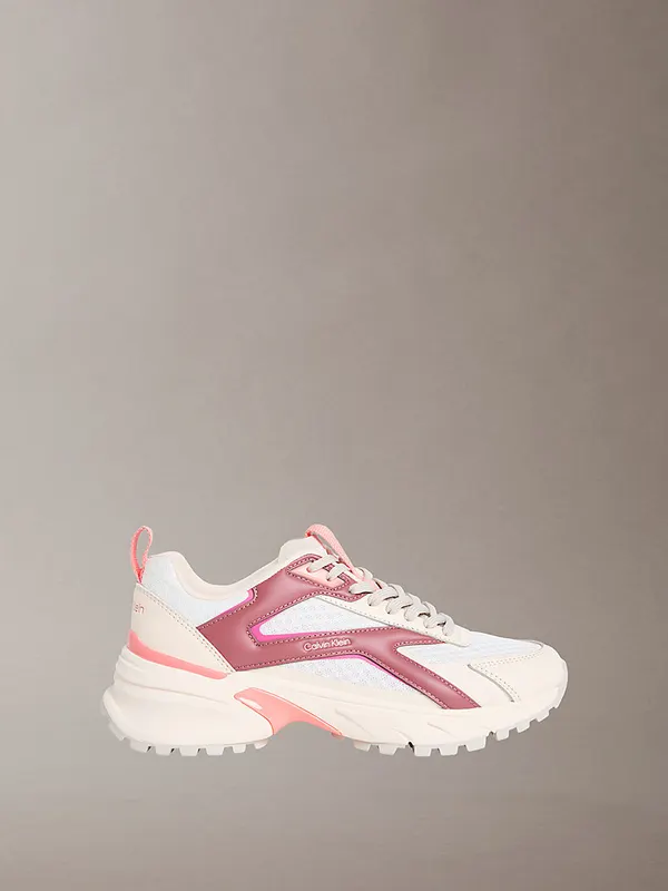 Calvin Klein Trailblazer — Mesh Mix Runner “OFF WHITE/OATMEAL/DUSTY ROSE” (HW0HW030020F6)