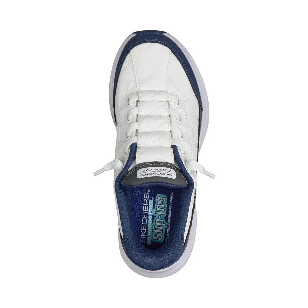 Skechers Slip-ins: Contour Foam – Cozy Fit Sneaker White/Marine