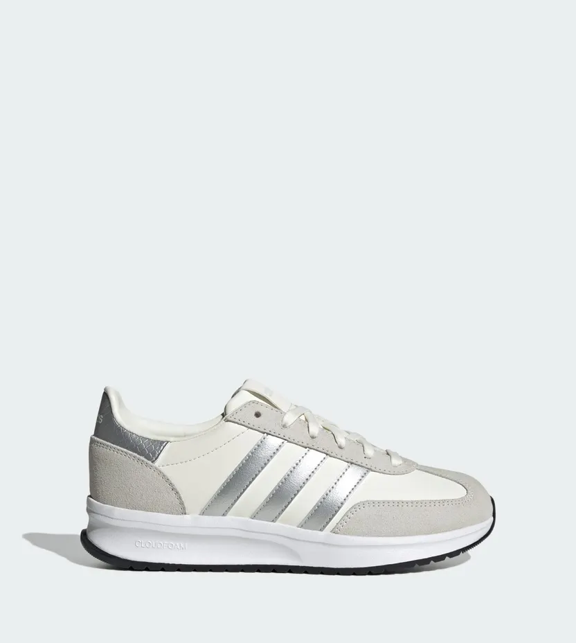 adidas Run 70s 2.0 White Silver Metallic Off White (JR8667)