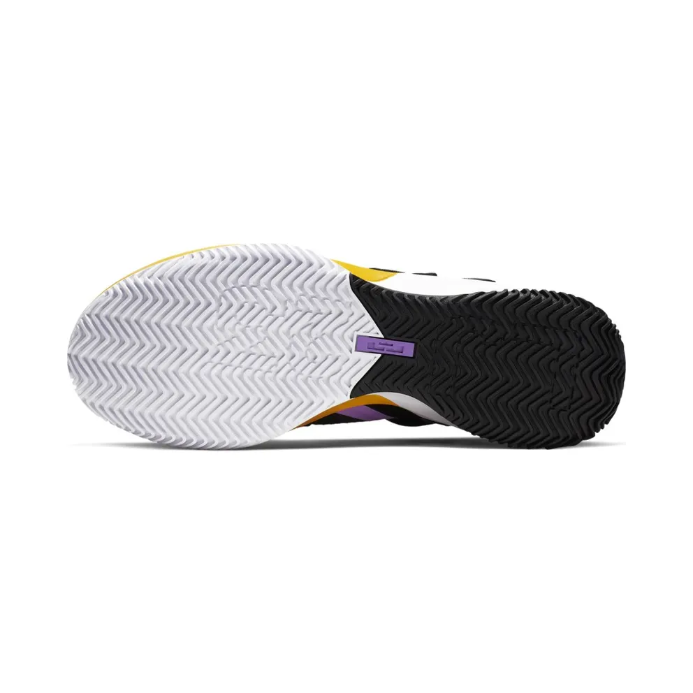 Nike LeBron Soldier 13 Lakers Black/White-University Gold-Bright Violet Style (AR4228-004)