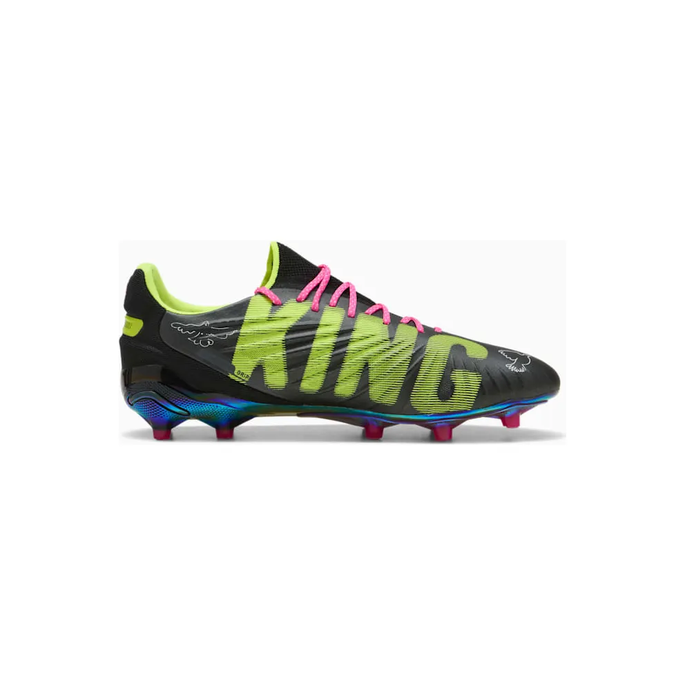 Puma King Ultimate FG/AG “KidSuper Black Electric Lime” (108437-01)