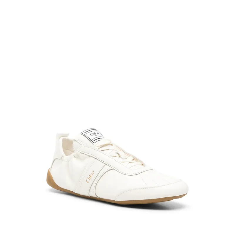 Chloé Kick Logo-print Lace-up “Neutrals” (26A15RYJ 122)
