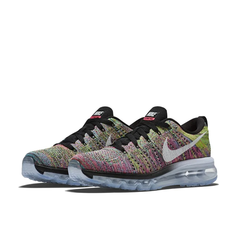 Nike Flyknit Air Max Muti-Color Pink Pow Chlorine Blue (W) Black/Pink Pow/Chlorine Blue (620659-004)