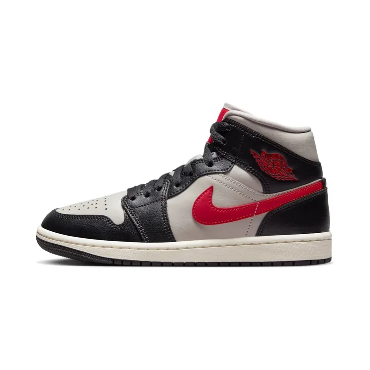AIR Jordan 1 MID “Black / College Grey / Sail / Gym Red” (BQ6472-060)