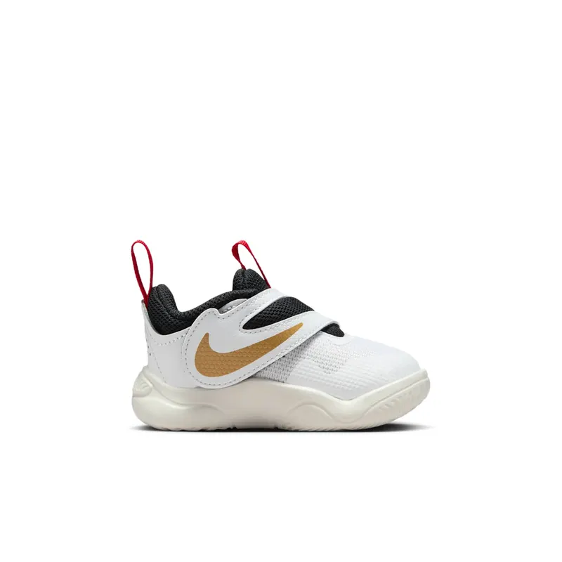 Nike Team Hustle D 11 White Metallic Gold University Red Black (DV8995-104)