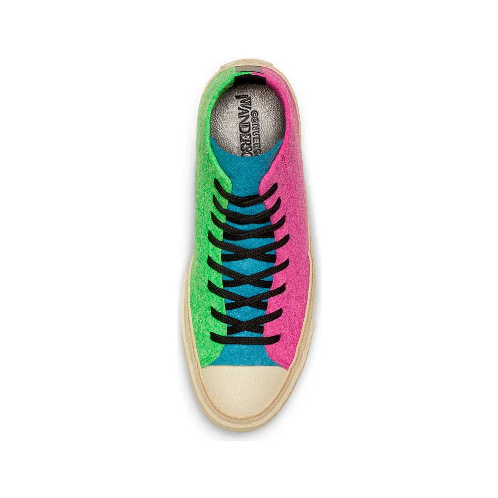 Converse Chuck Taylor All-Star 70s Hi JW Anderson Felt Fuchsia Purple Island Green Fuchsia Purple/Island Green-Angora (162843C)