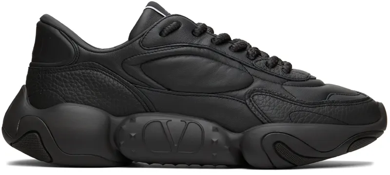 Valentino Garavani Black Bubbleback Low Sneakers (1Y2S0F08IAQ)