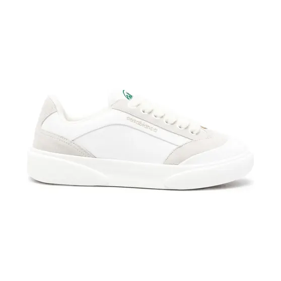 Casablanca met suède vlakken en logo-print “White” (APF26SNK02501)